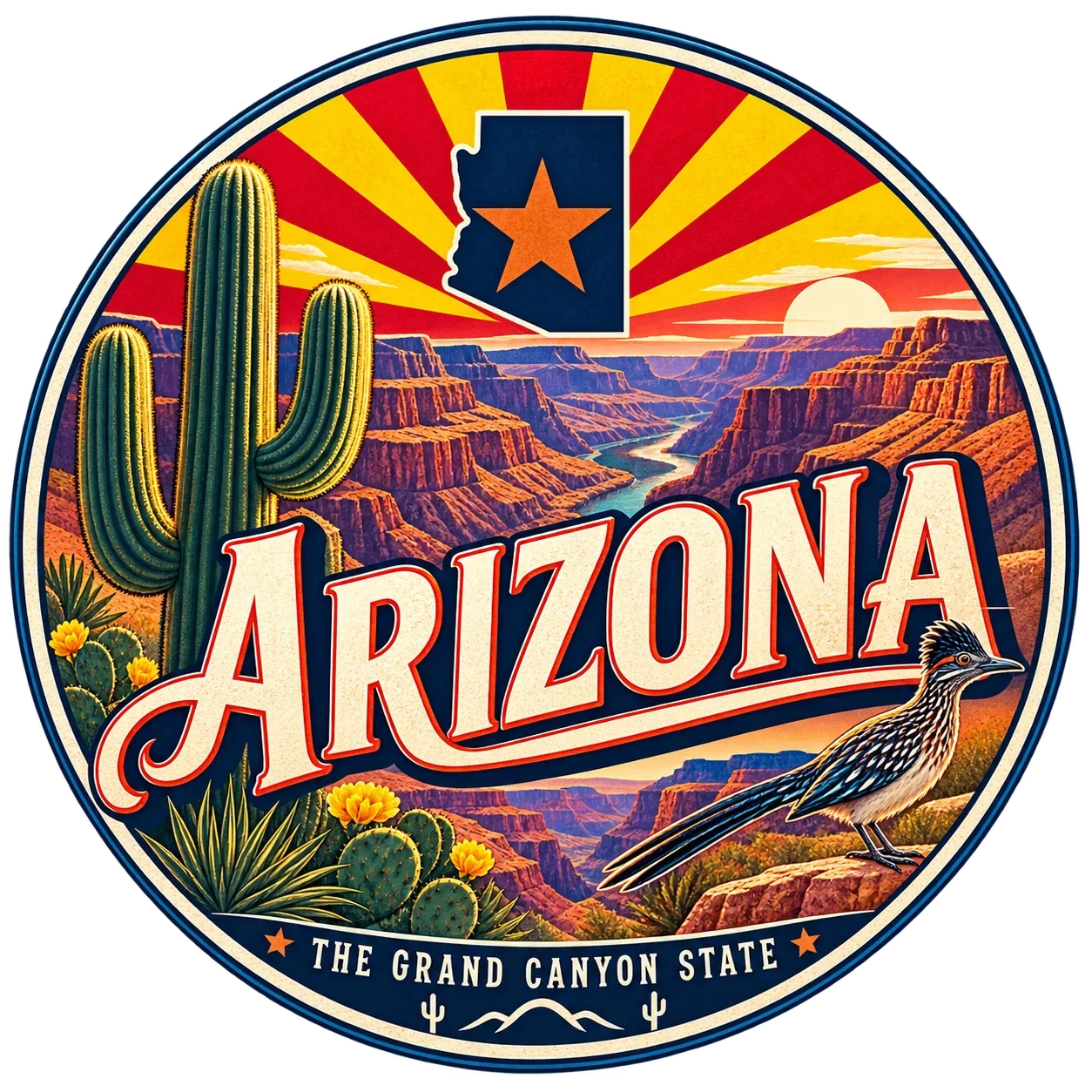 State Inspired T-Shirts - Arizona