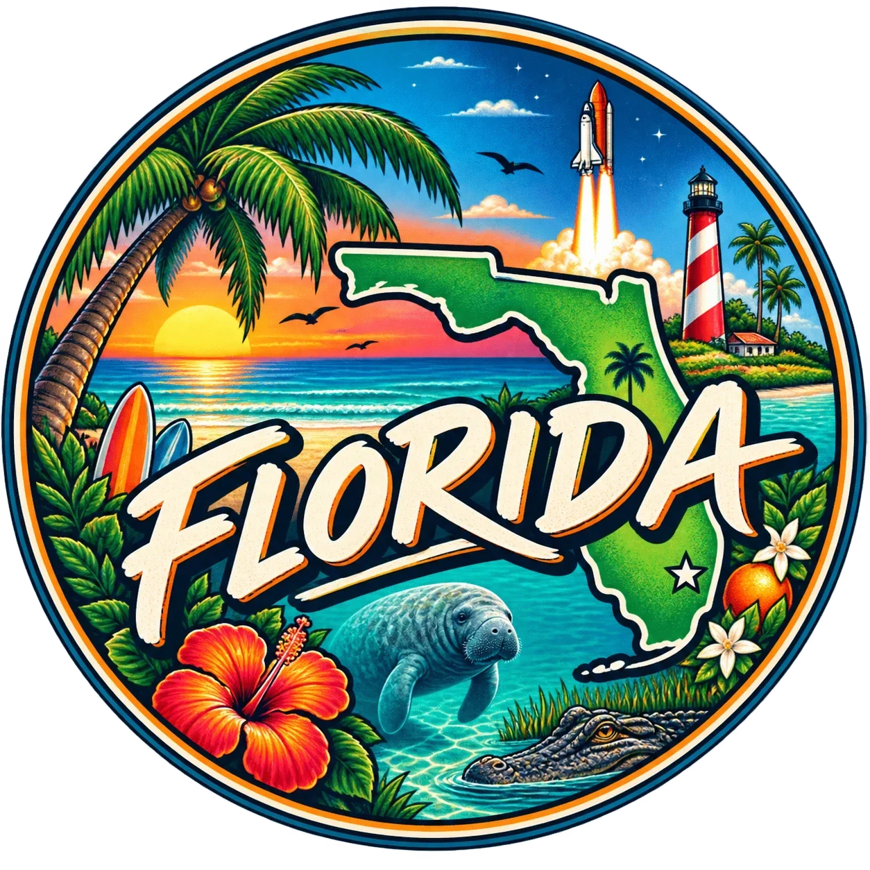 State Inspired T-Shirts - Florida