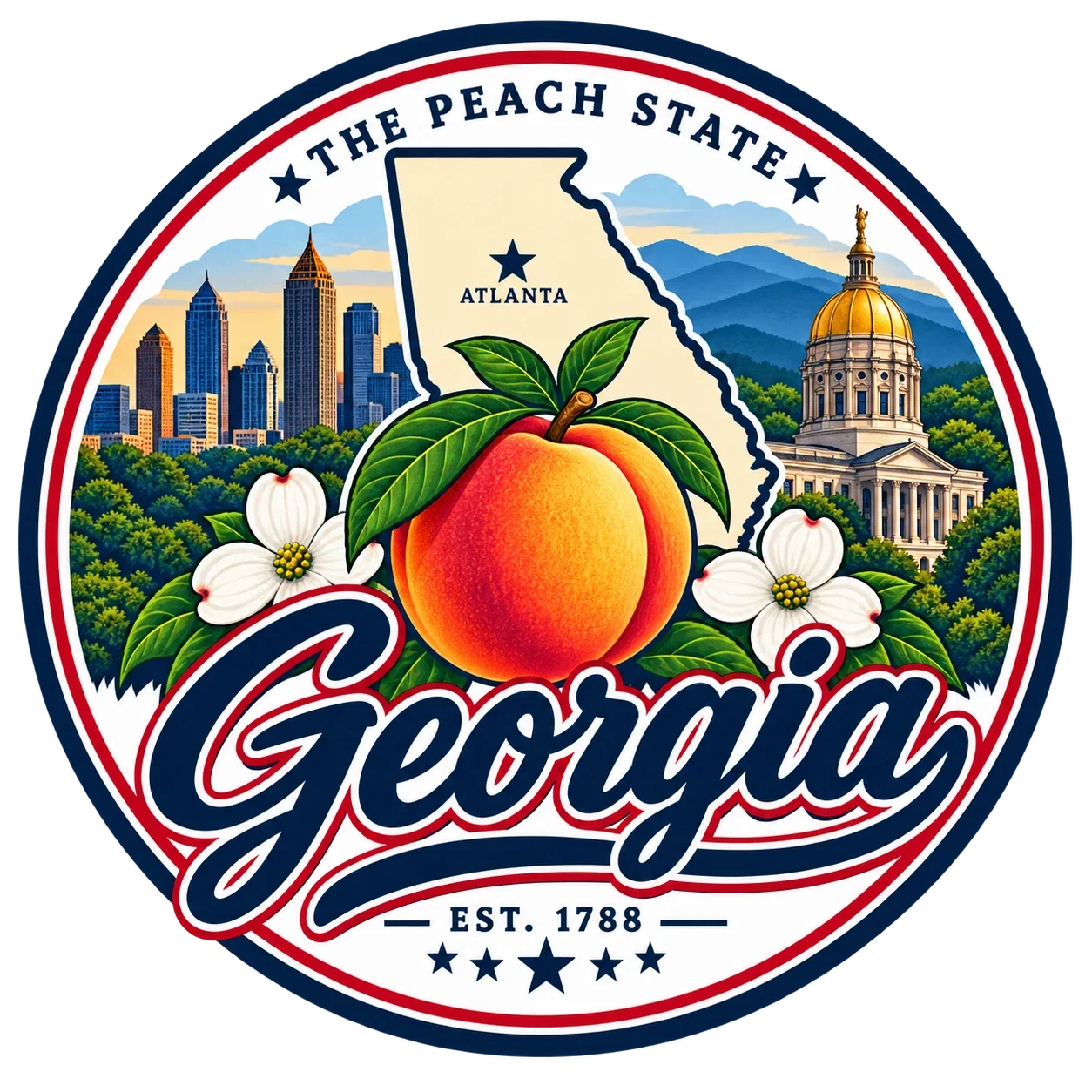 State Inspired T-Shirts - Georgia