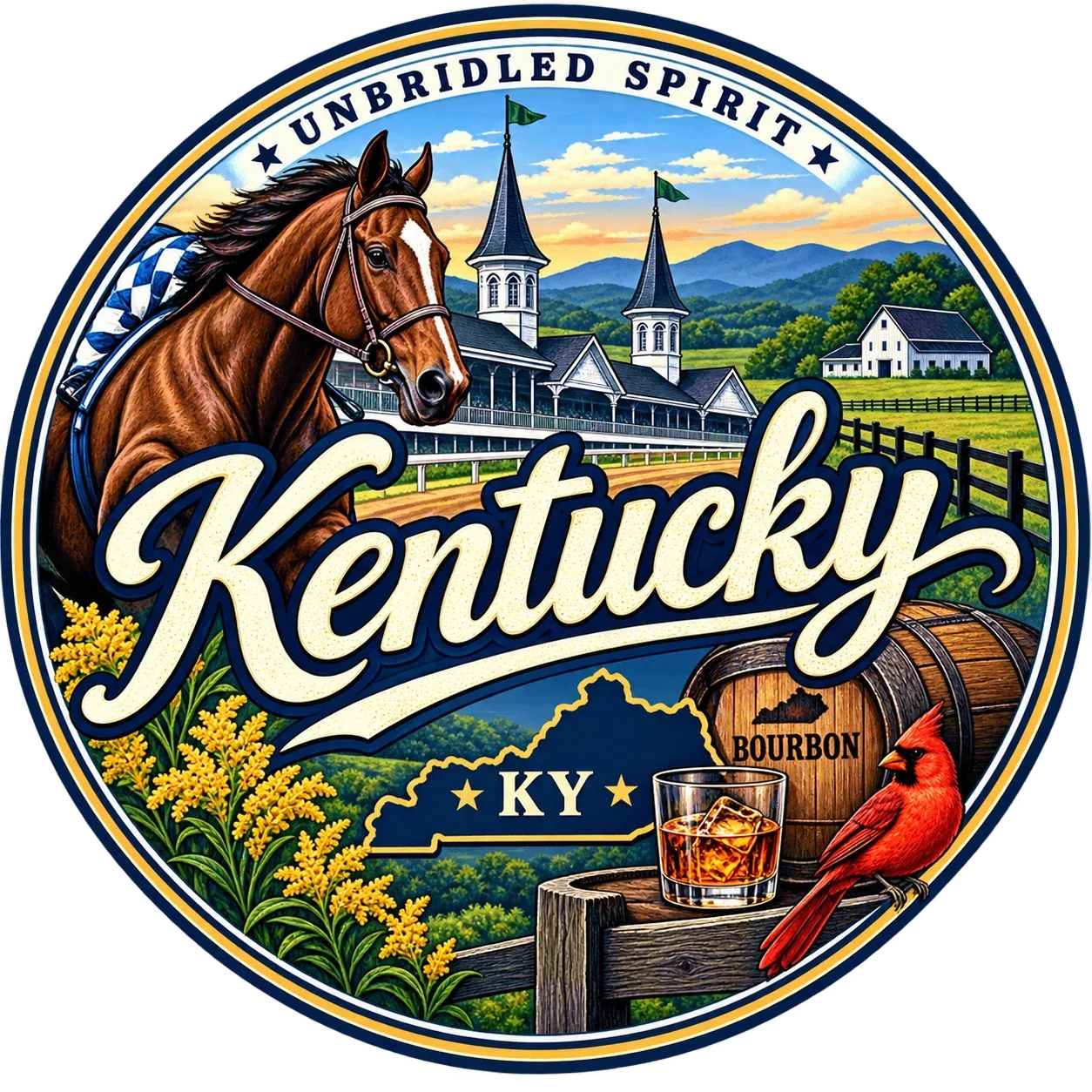 State Inspired T-Shirts - Kentucky