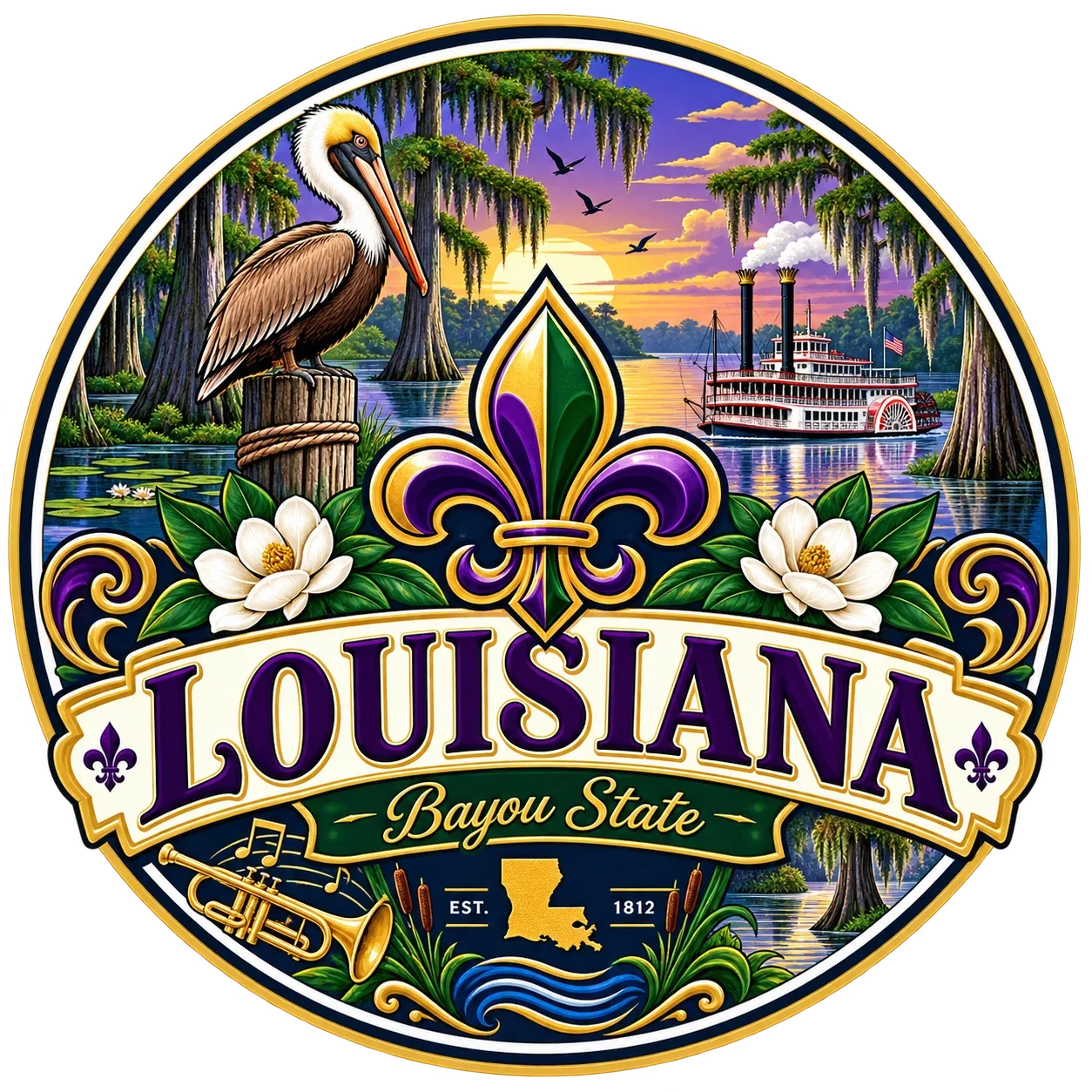 State Inspired T-Shirts - Louisiana