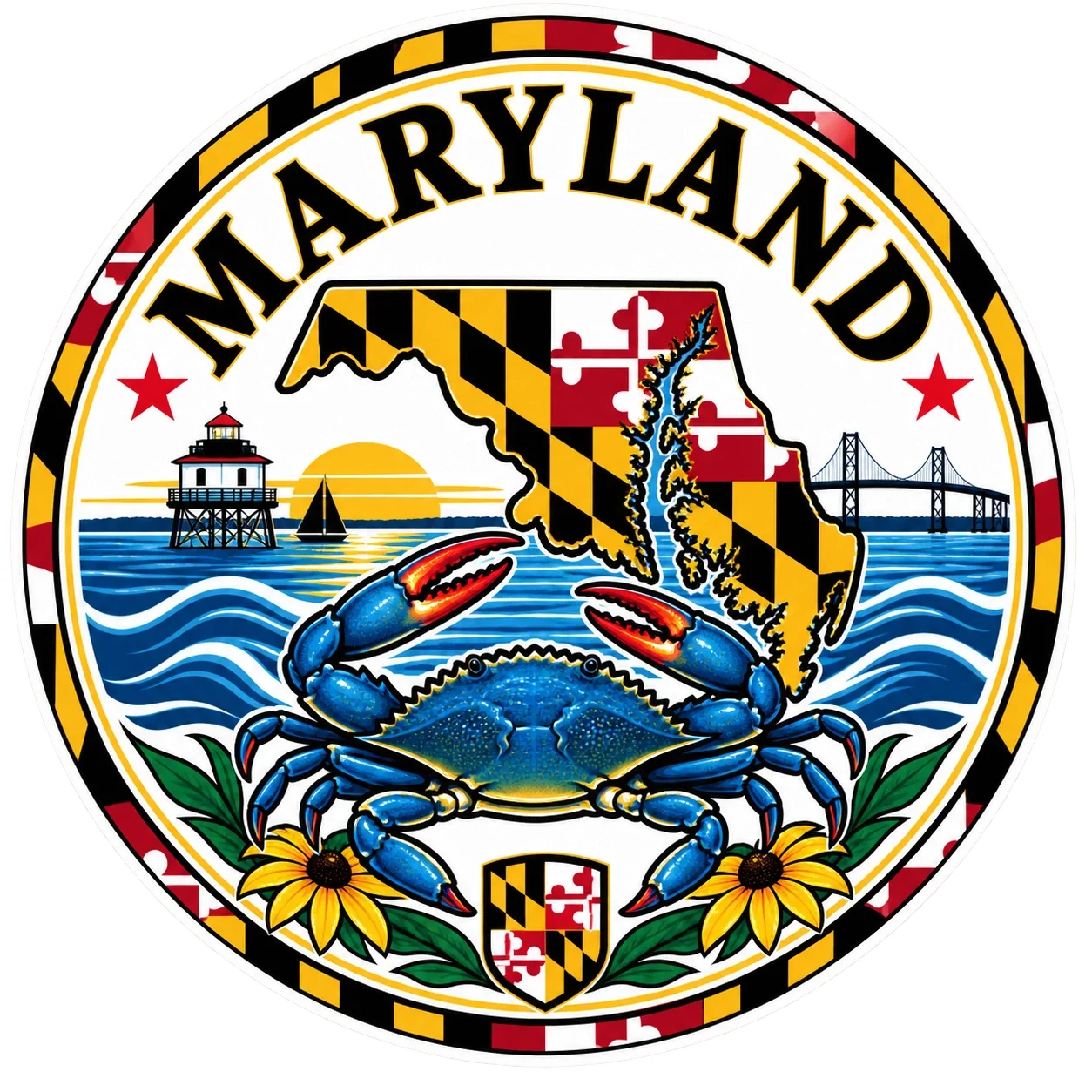 State Inspired T-Shirts - Maryland