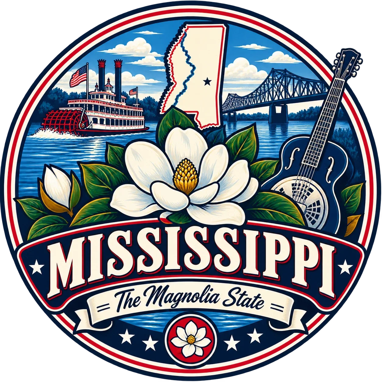 State Inspired T-Shirts - Mississippi