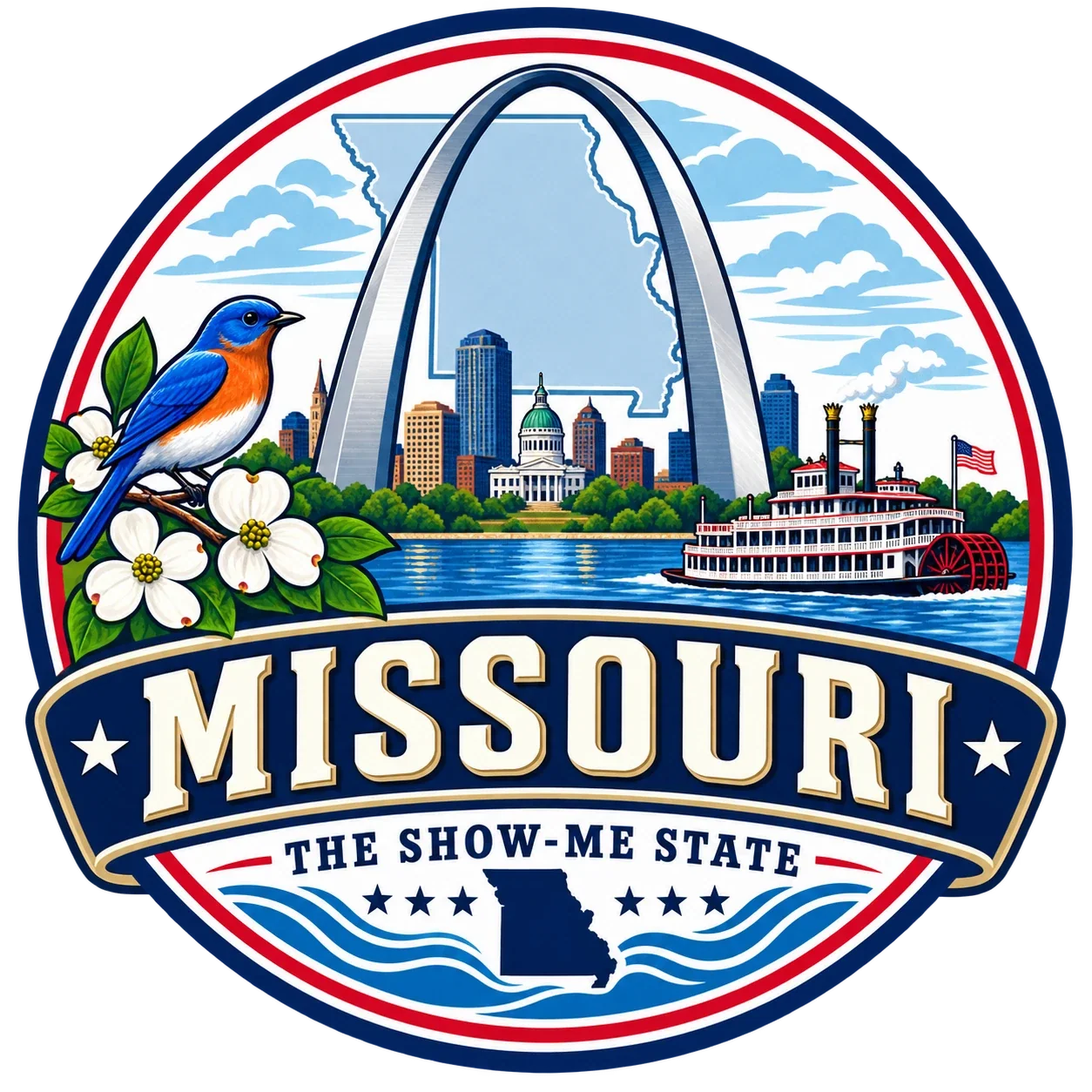 State Inspired T-Shirts - Missouri