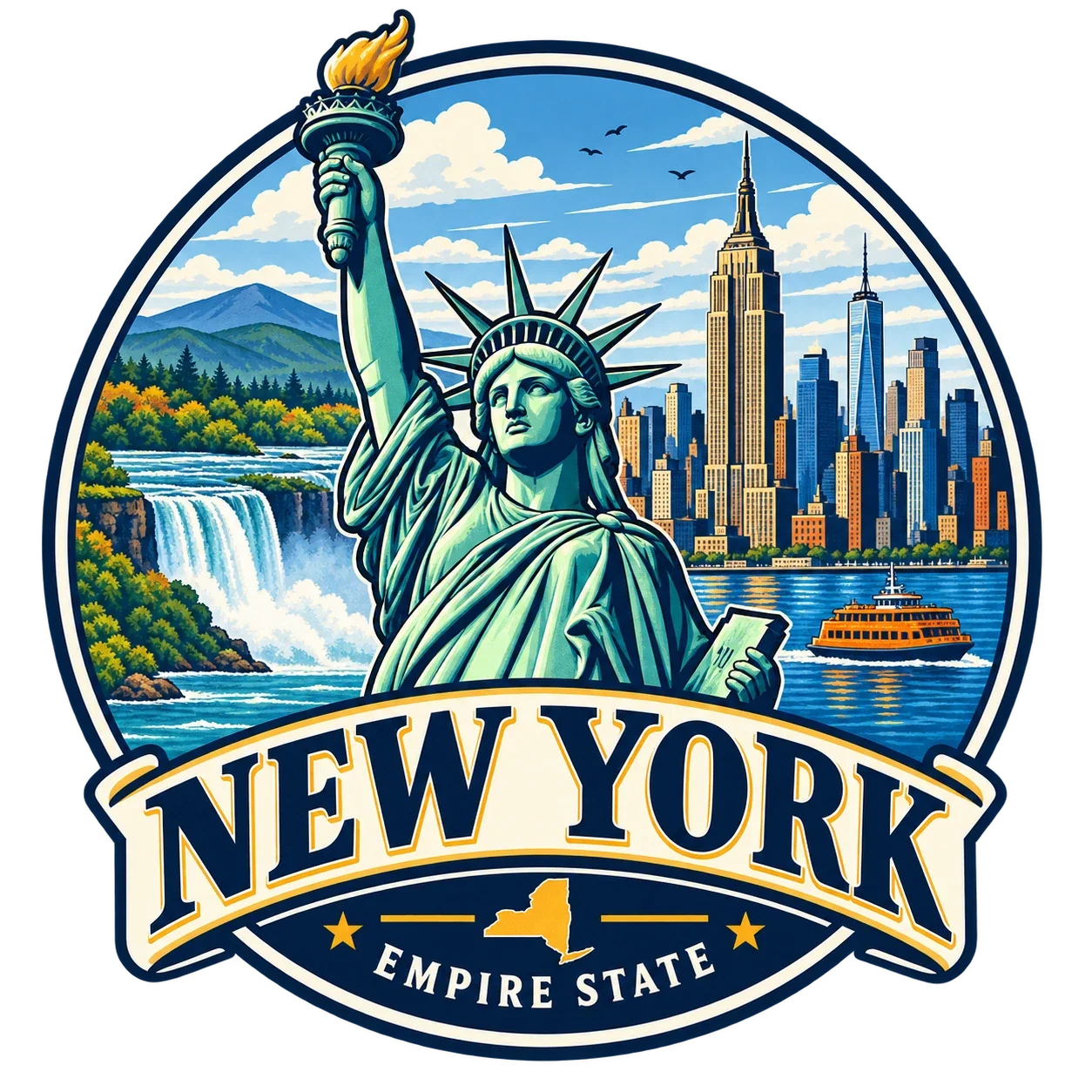State Inspired T-Shirts - New York