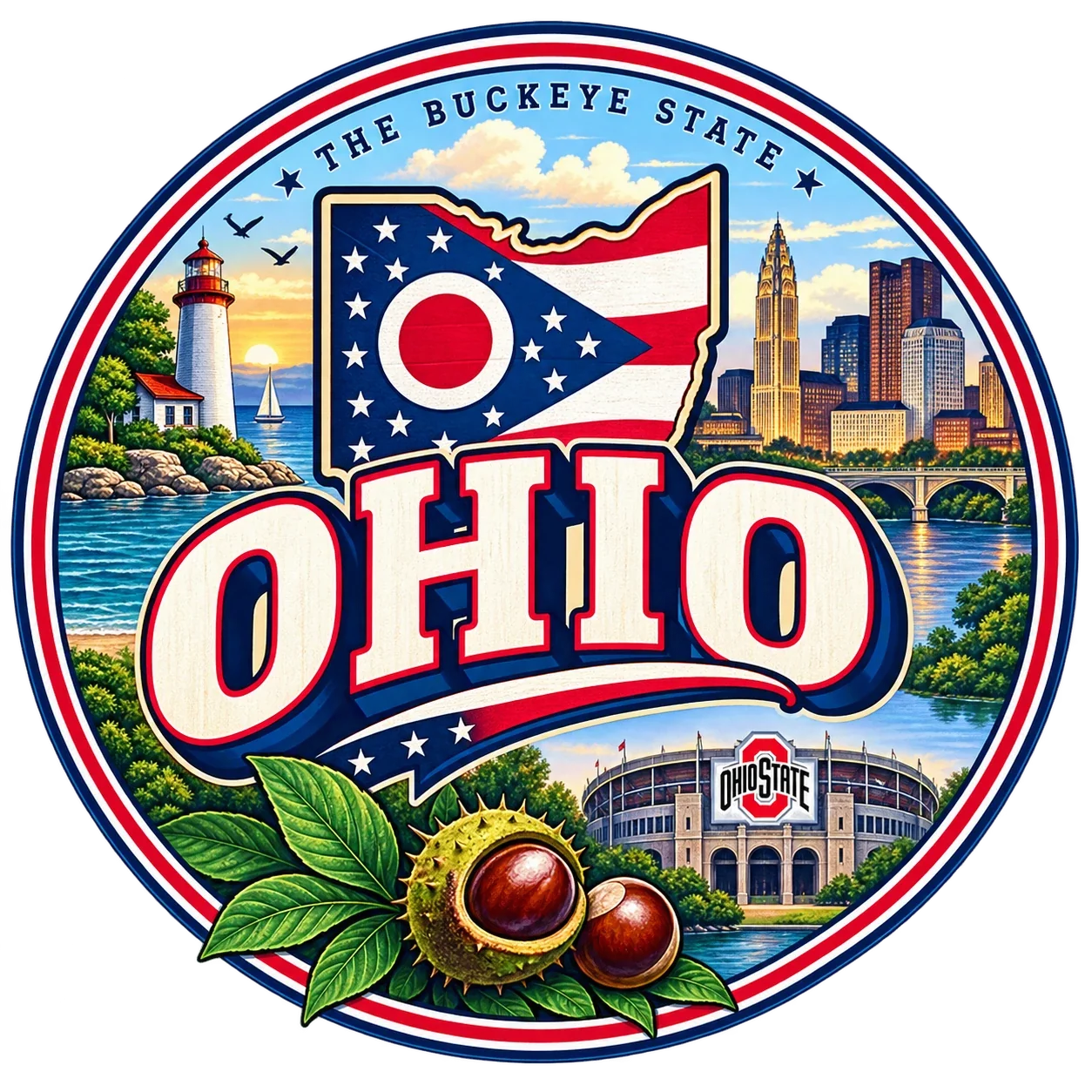 State Inspired T-Shirts - Ohio
