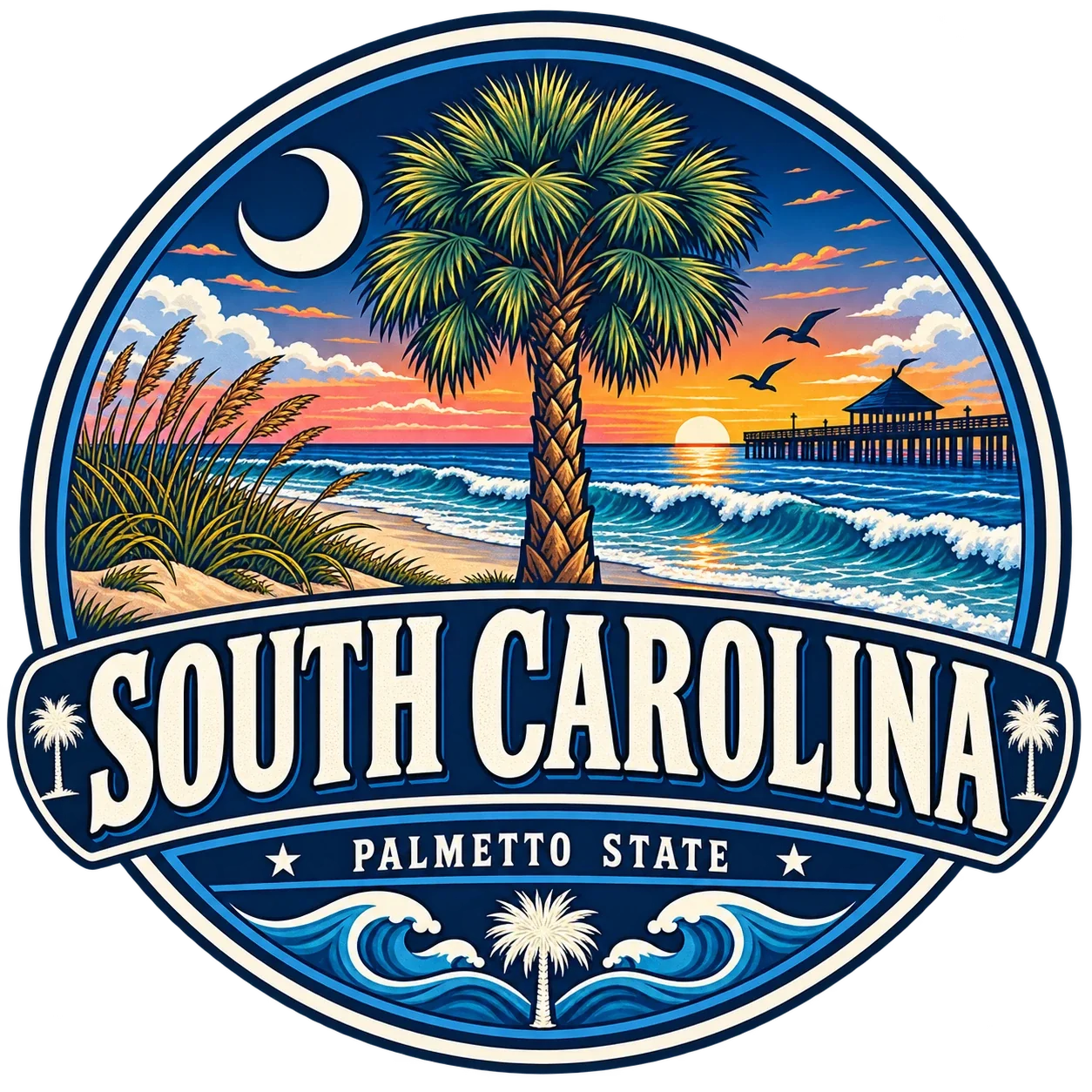 State Inspired T-Shirts - South Carolina