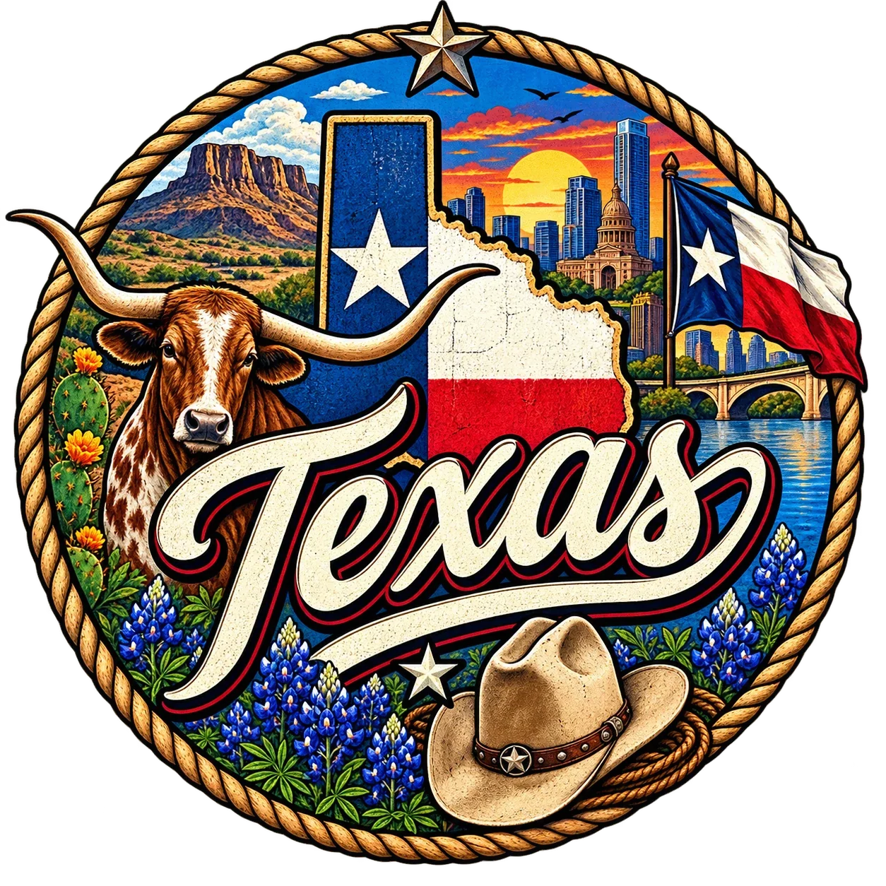 State Inspired T-Shirts - Texas