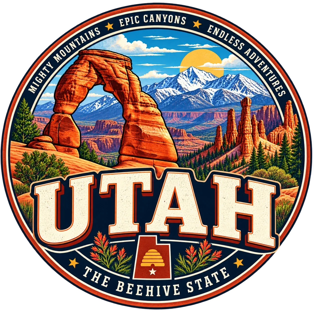 State Inspired T-Shirts - Utah
