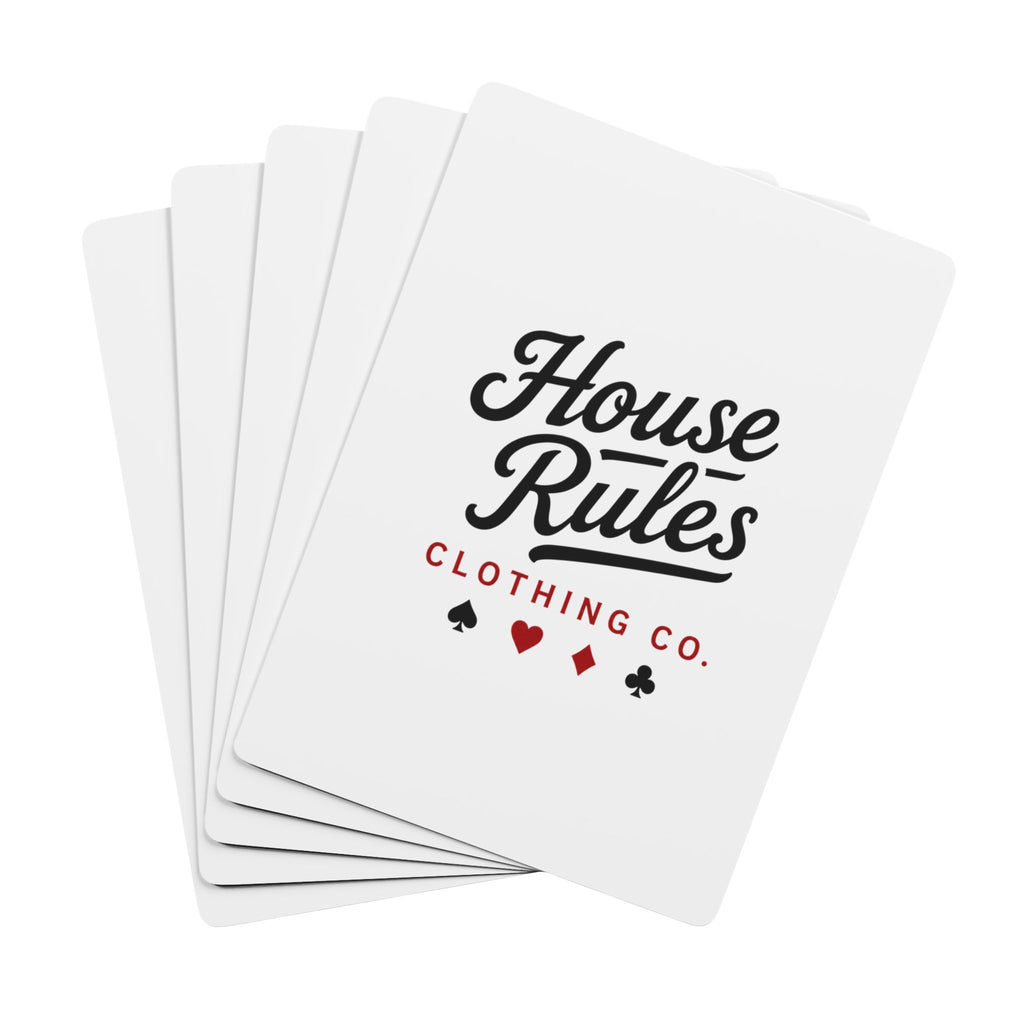 House Rules Poker Playing Cards – Vintage Ace Spade Deck for Game Night