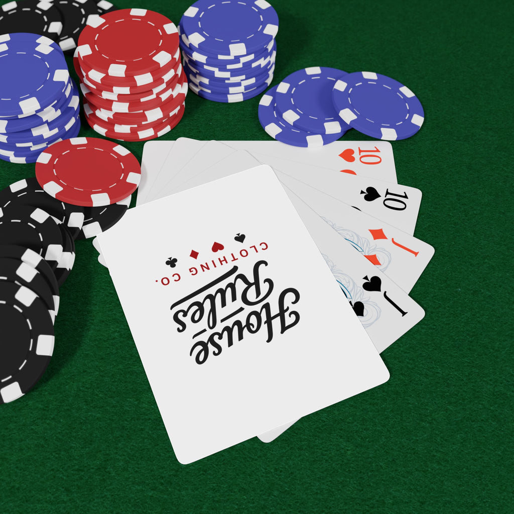 House Rules Poker Playing Cards – Vintage Ace Spade Deck for Game Night