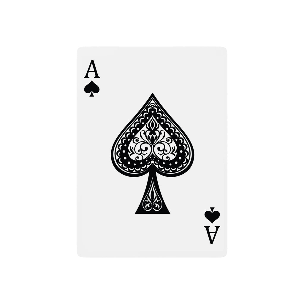 House Rules Poker Playing Cards – Vintage Ace Spade Deck for Game Night