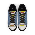 Pocket Kings Men's Low-Top Leather Sneakers (Blue/Black)