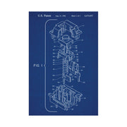 Mechanical Keyboard Switch Blueprint Poster – Vintage Patent Wall Art
