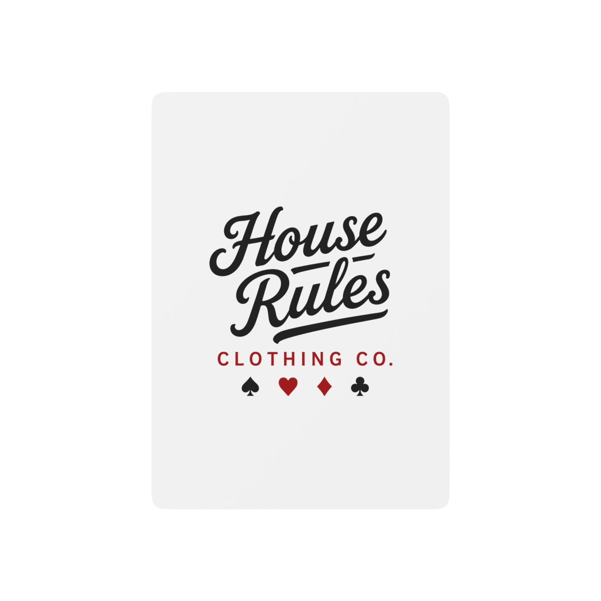 House Rules Poker Playing Cards – Vintage Ace Spade Deck for Game Night